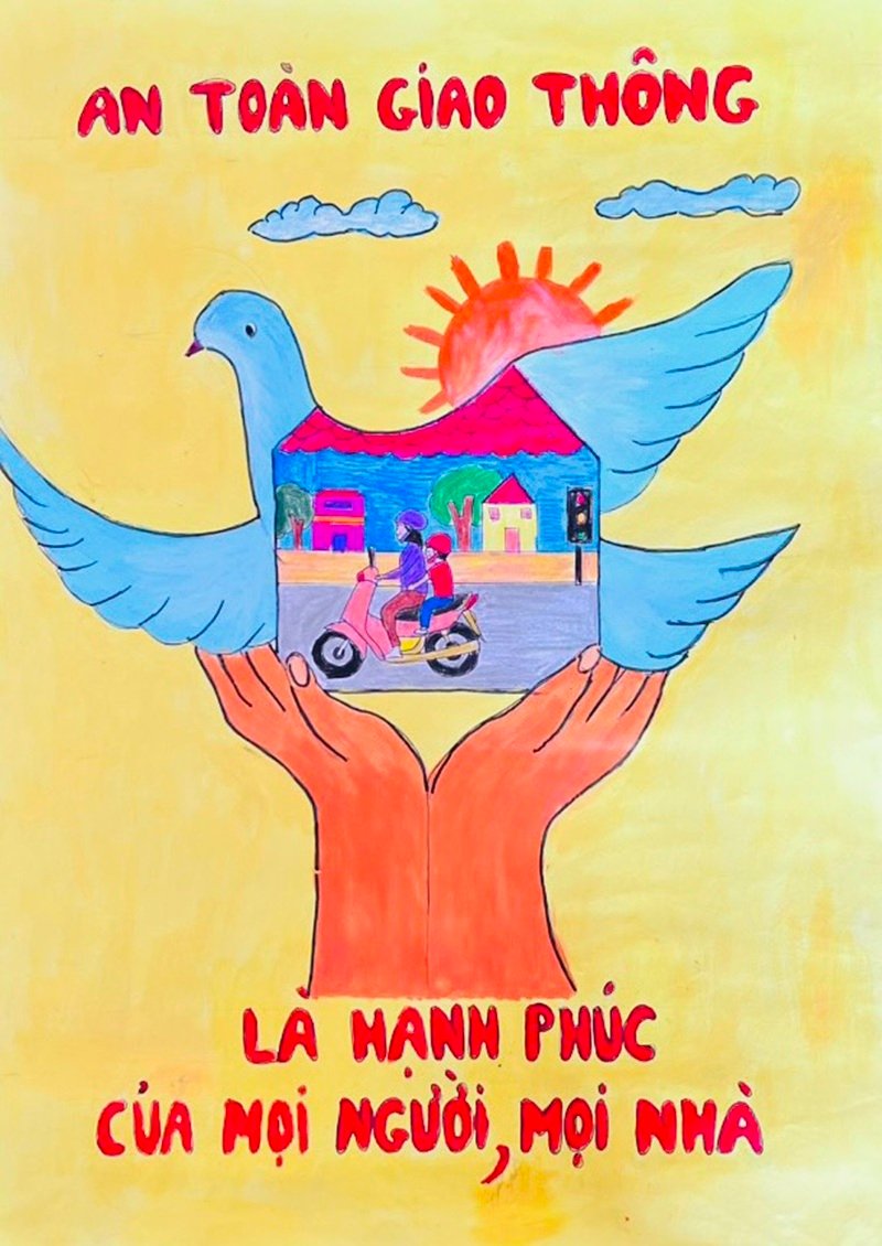 tranh vẽ an toàn giao thông 20