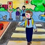 tranh vẽ an toàn giao thông 29