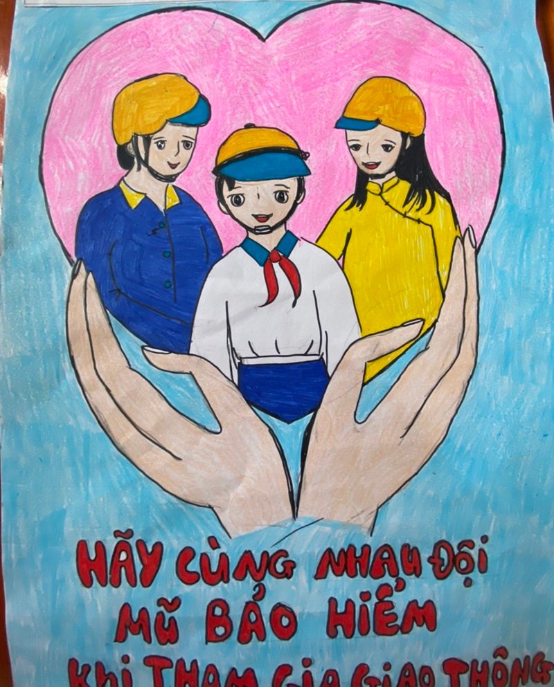tranh vẽ an toàn giao thông 34