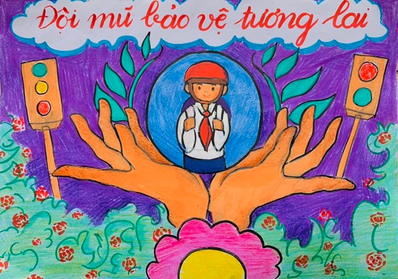 tranh vẽ an toàn giao thông 37