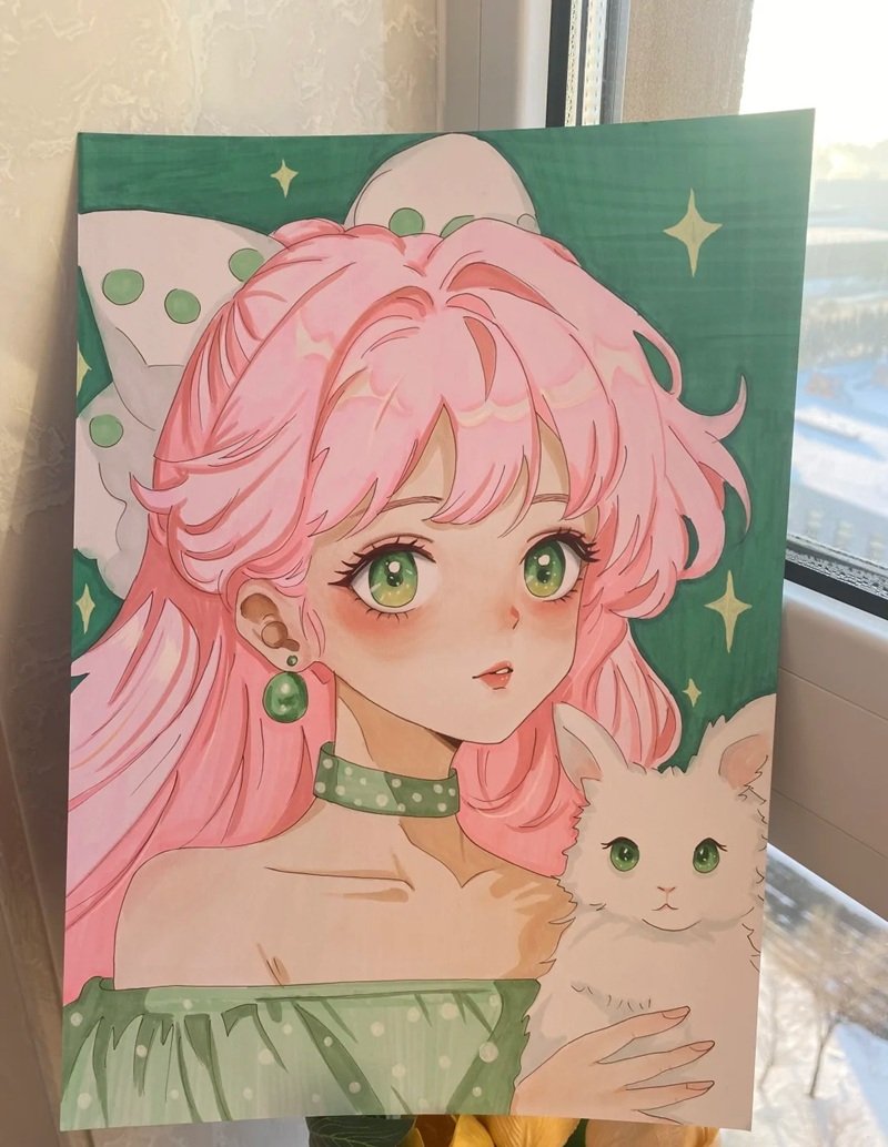 tranh vẽ anime 24
