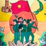 tranh vẽ chú bộ đội 34