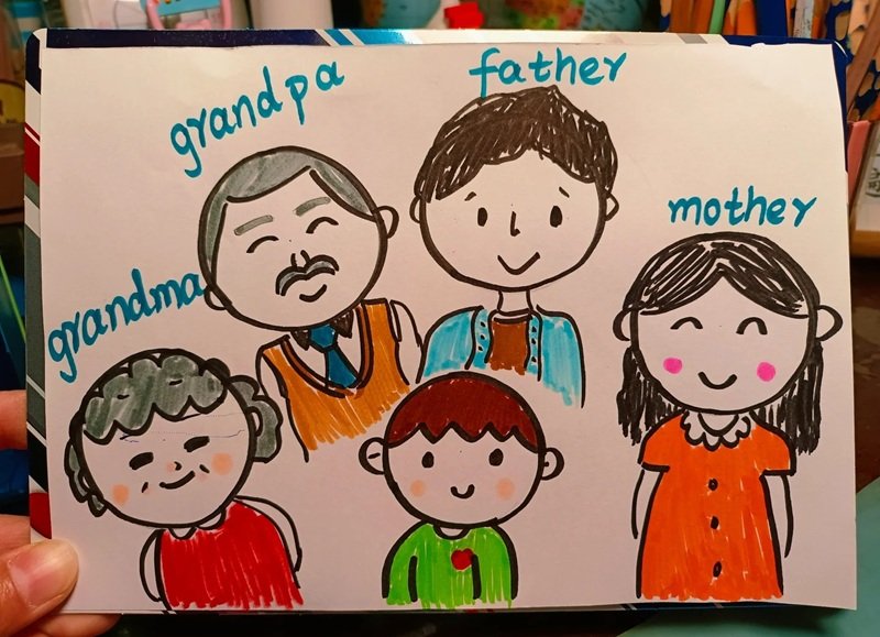 tranh vẽ gia đình 20