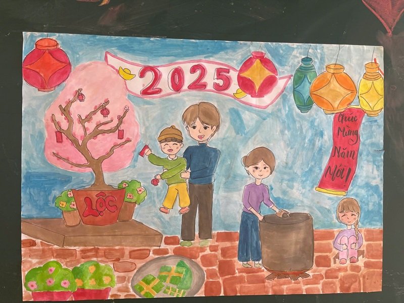 tranh vẽ ngày tết 10