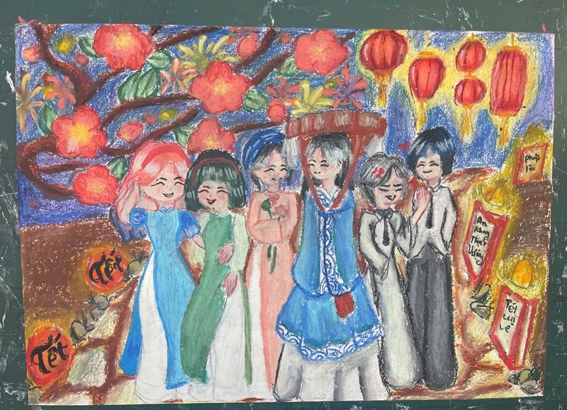 tranh vẽ ngày tết 11