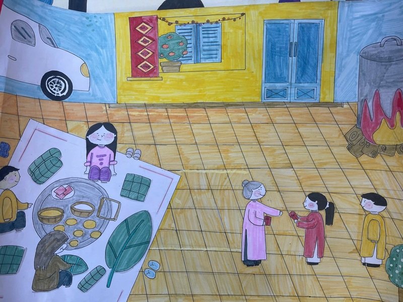 tranh vẽ ngày tết 13