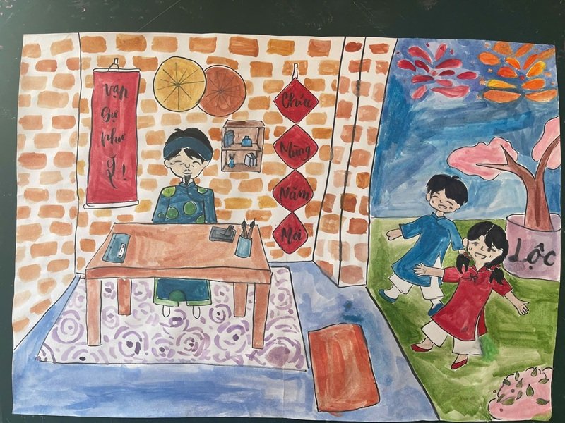 tranh vẽ ngày tết 20