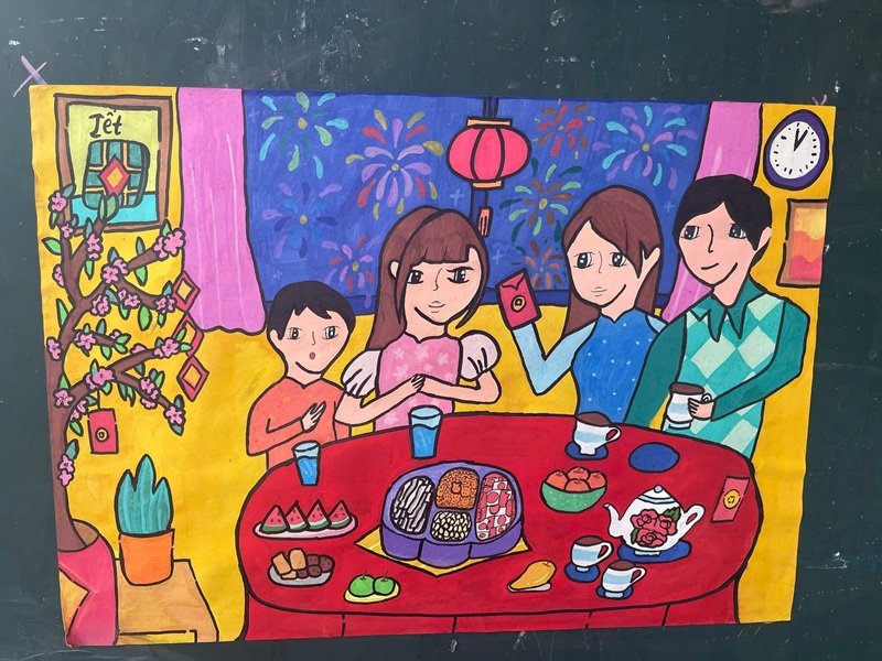 tranh vẽ ngày tết 24