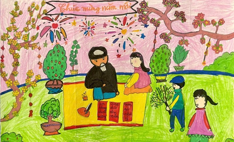 tranh vẽ ngày tết 35