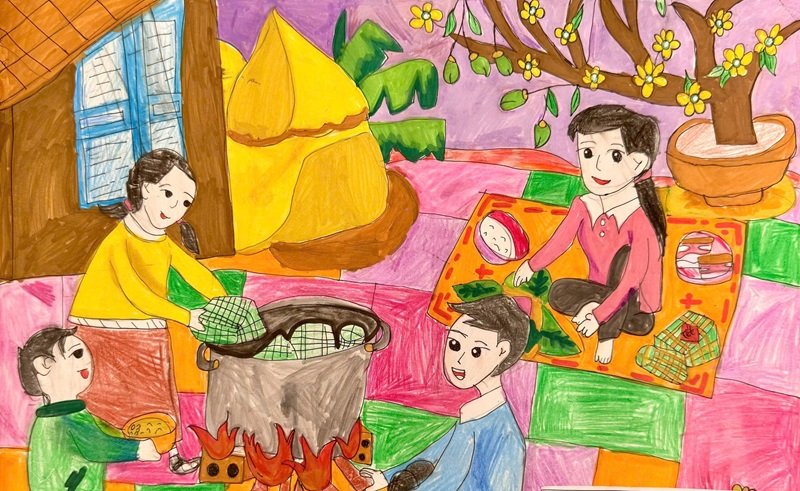 tranh vẽ ngày tết 38