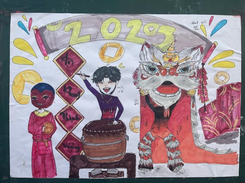 tranh vẽ ngày tết 4