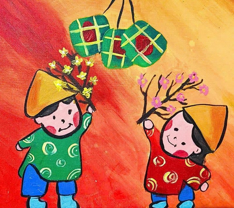 tranh vẽ ngày tết 40