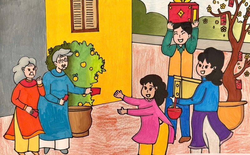 tranh vẽ ngày tết 42