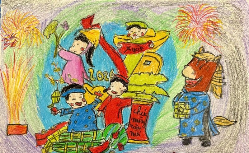tranh vẽ ngày tết 45