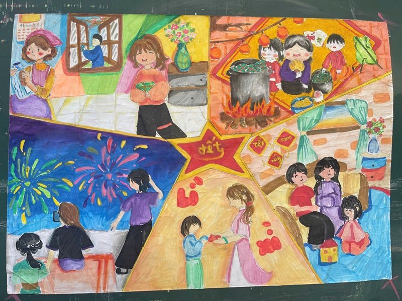 tranh vẽ ngày tết 5