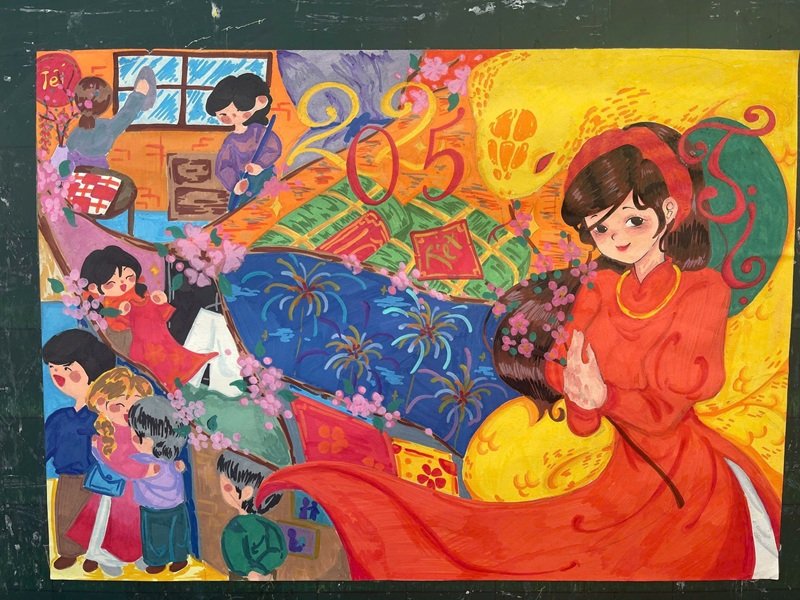 tranh vẽ ngày tết 6