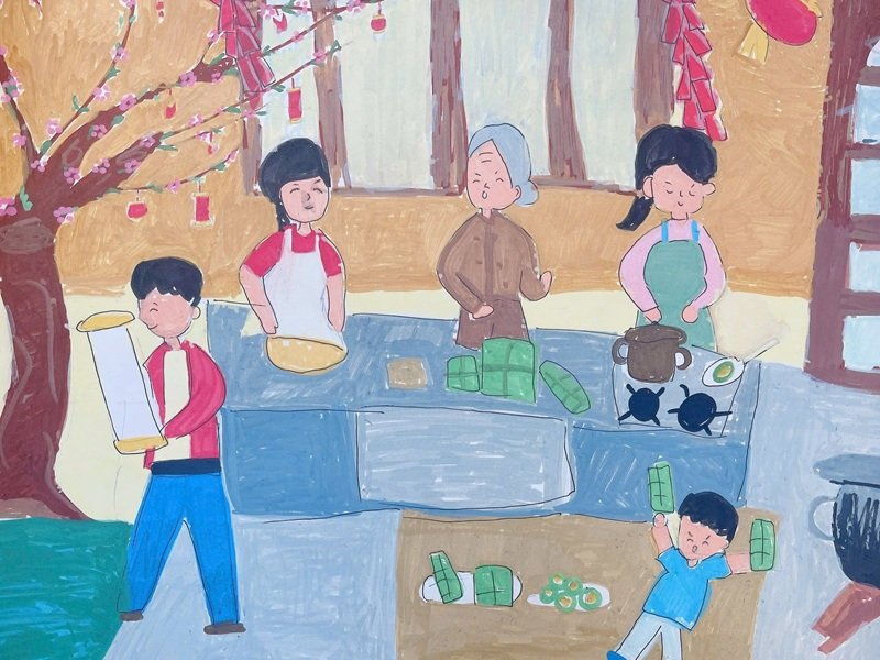 tranh vẽ ngày tết 8