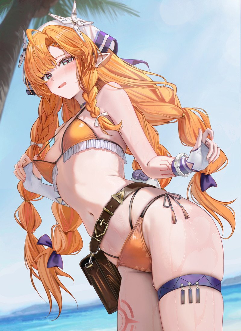 Bộ ảnh anime bikini với nhiều nhân vật khác nhau.