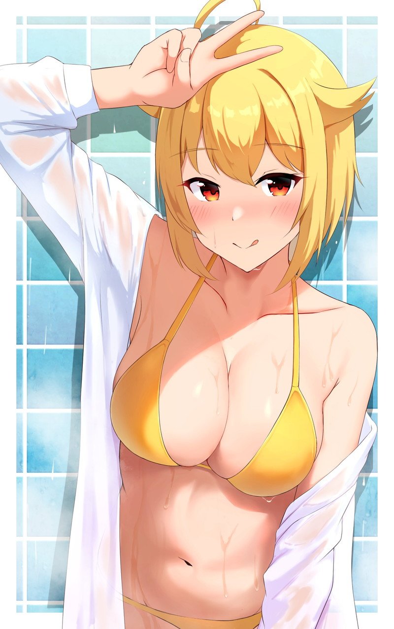 Hình nền anime mặc bikini đẹp và sắc nét.