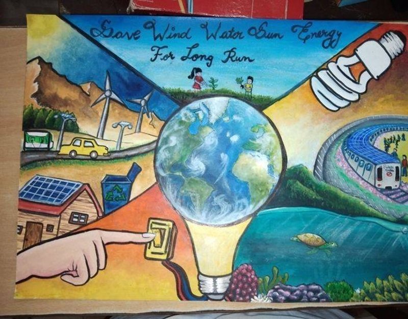 Tranh vẽ tiết kiệm nước sáng tạo và độc đáo