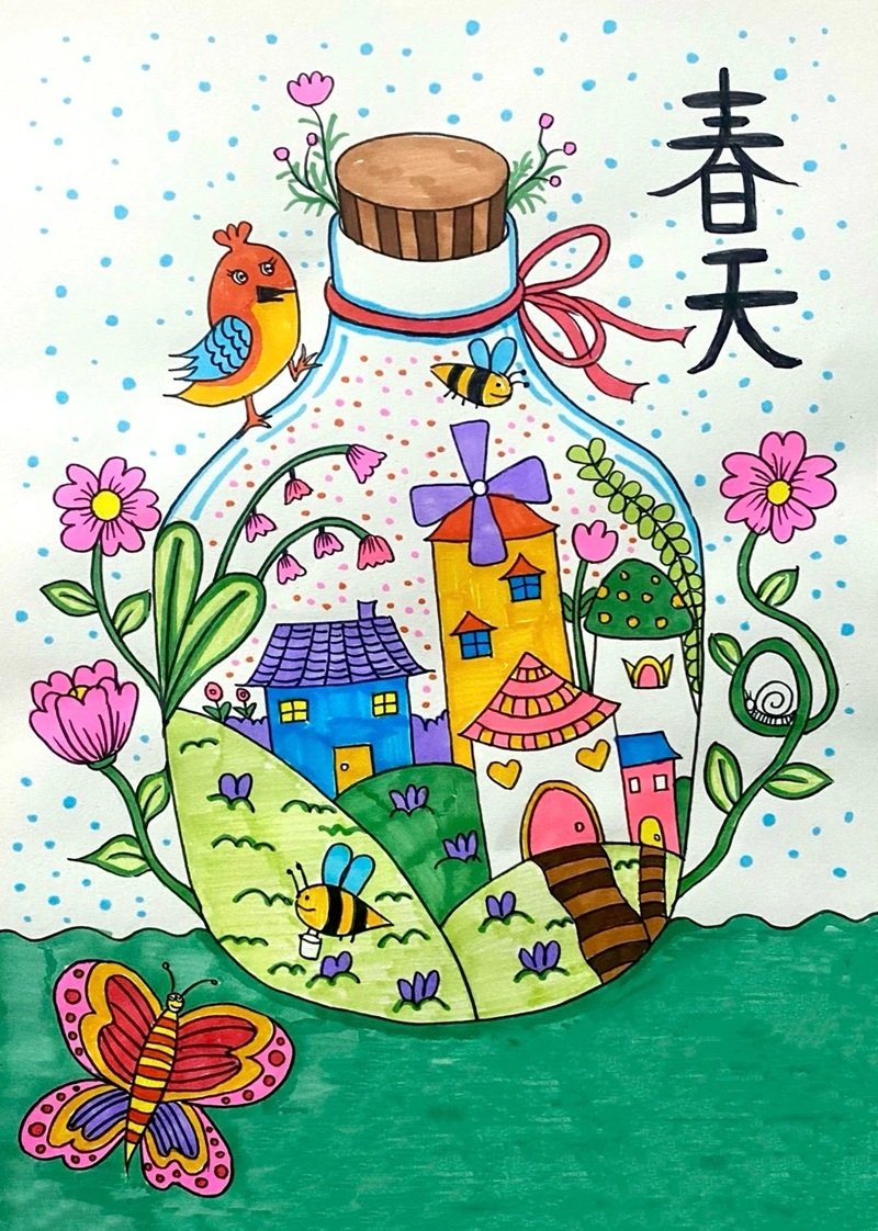 tranh vẽ ý tưởng trẻ thơ 25