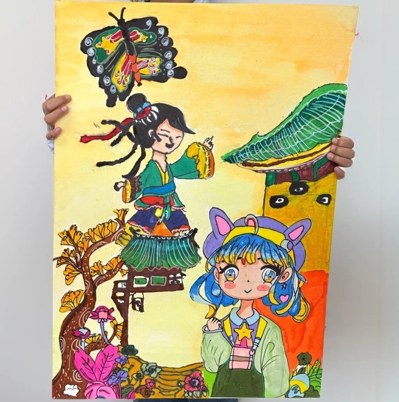 tranh vẽ ý tưởng trẻ thơ 9