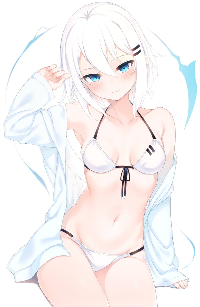 Gái anime mặc bikini làm wallpaper điện thoại