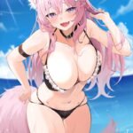 gái anime mặc bikini 31