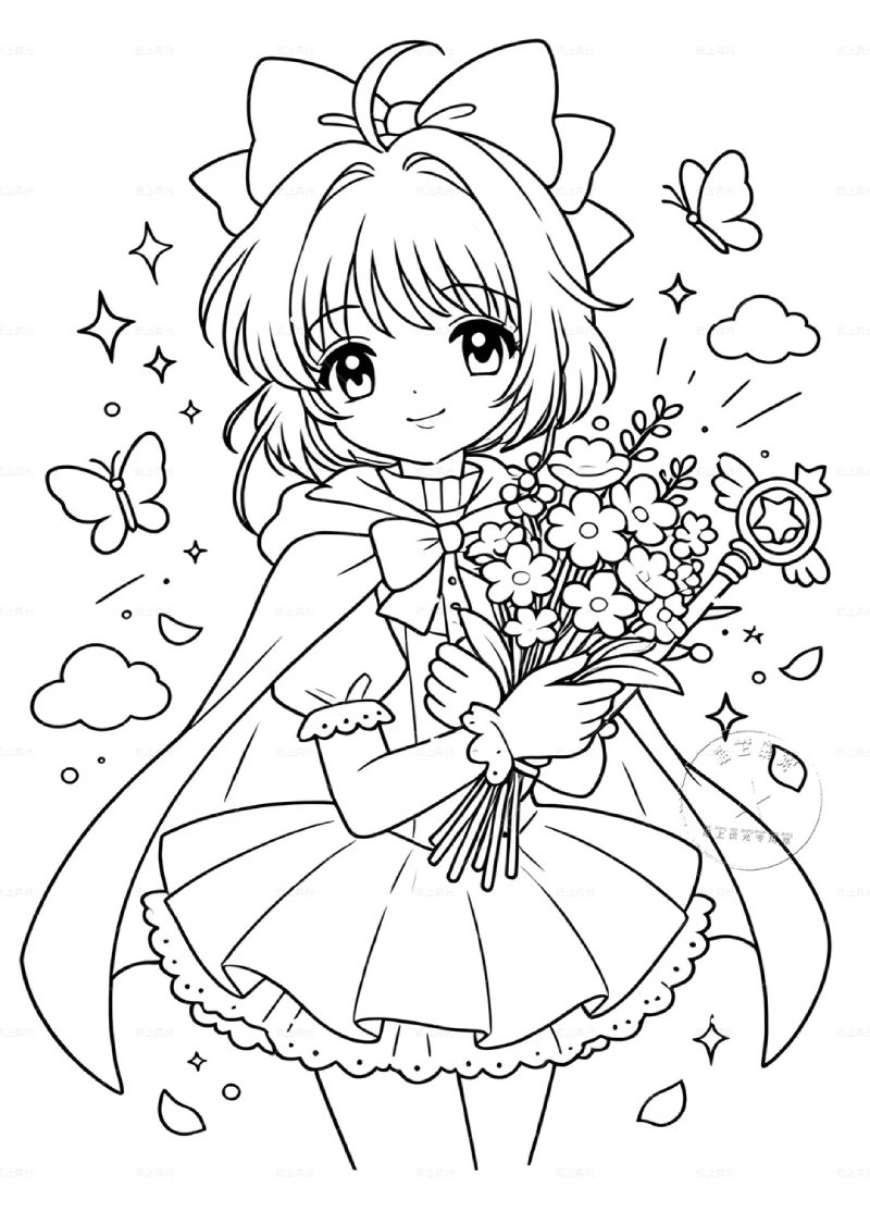Tranh Tô Màu Anime đẹp cho người mới bắt đầu