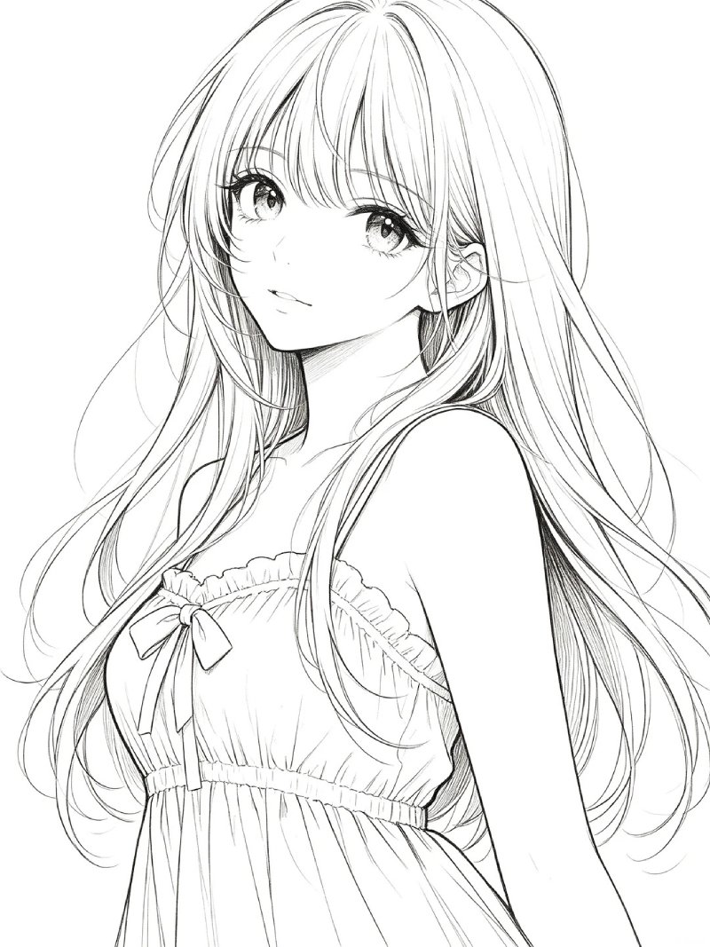 Tranh Tô Màu Anime phong cách Nhật Bản