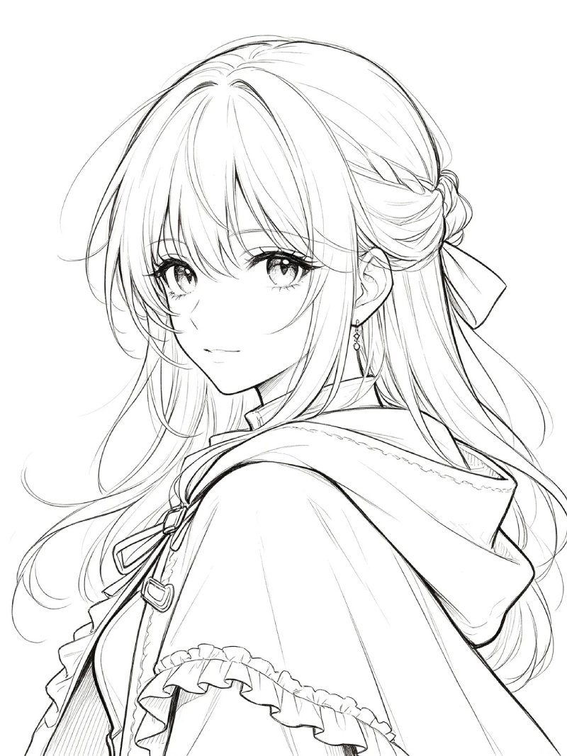 Tranh Anime tô màu sáng tạo dành cho trẻ em
