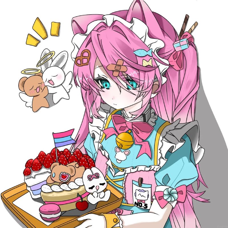 Tranh Tô Màu Anime nhân vật nữ dễ thương